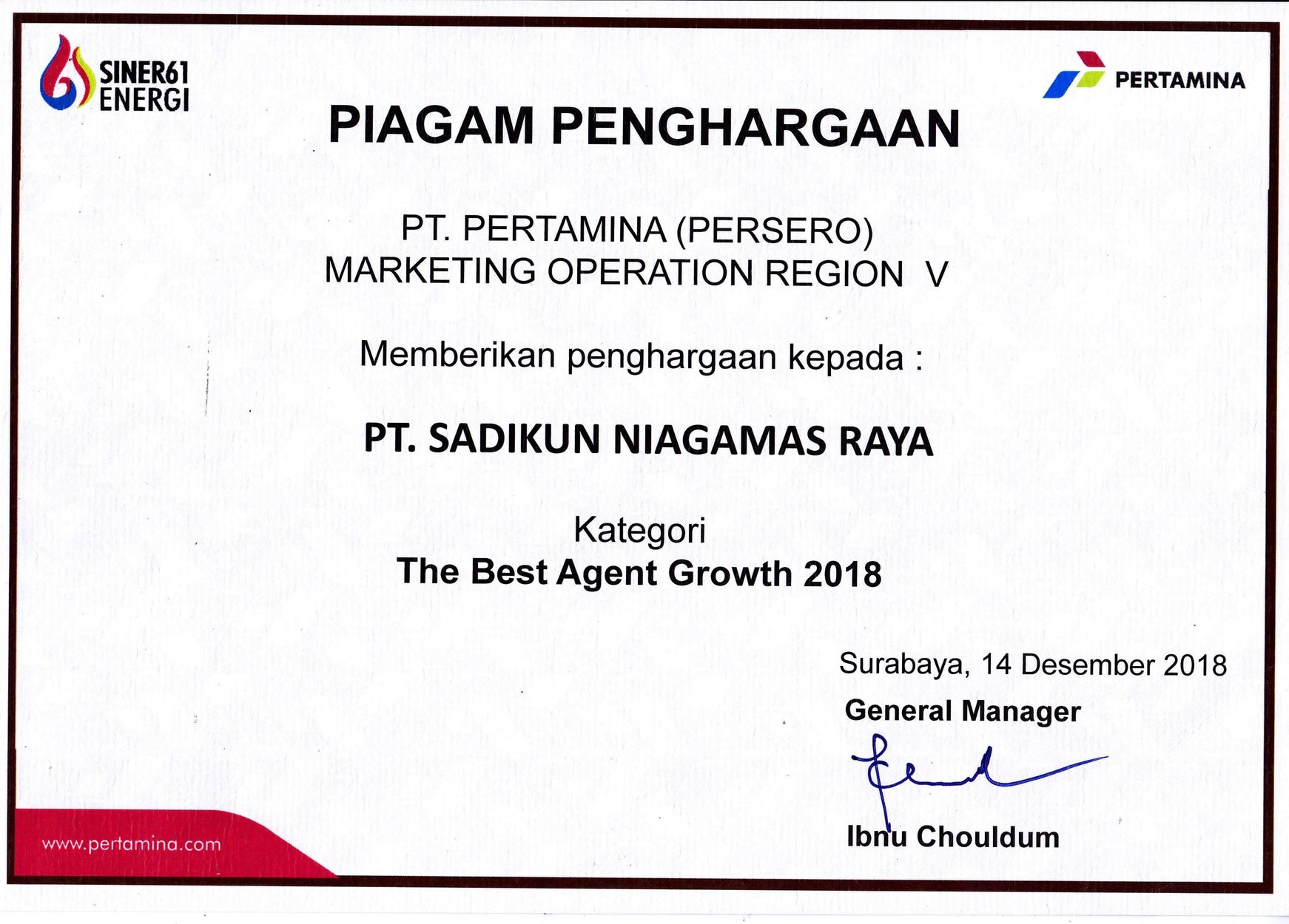 Best Agent Growth - MOR V I 2018